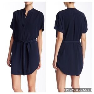 Dress Forum Shirttail Dress Navy Blue Small Mini